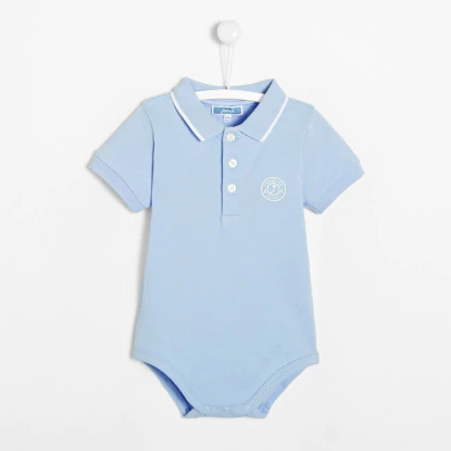 Toddler boy polo shirt collar bodysuit