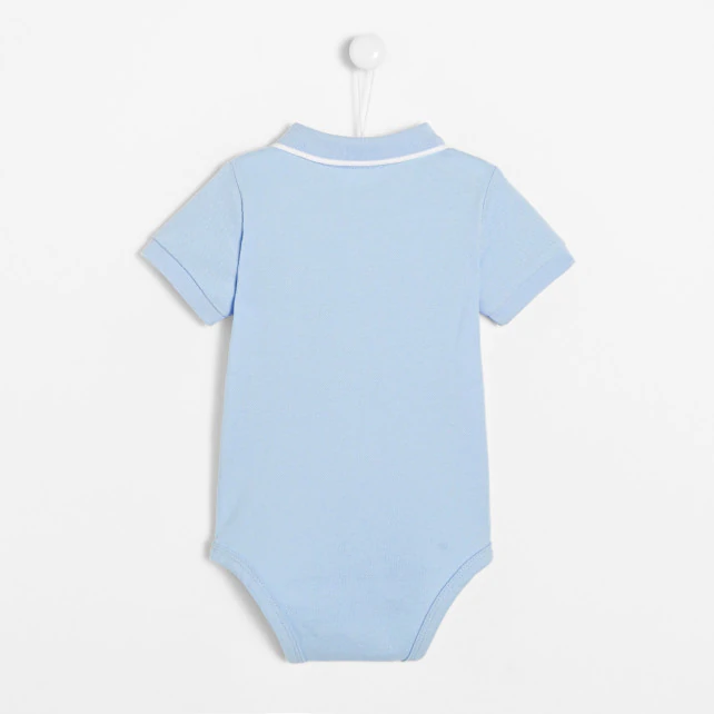 Toddler boy polo shirt collar bodysuit