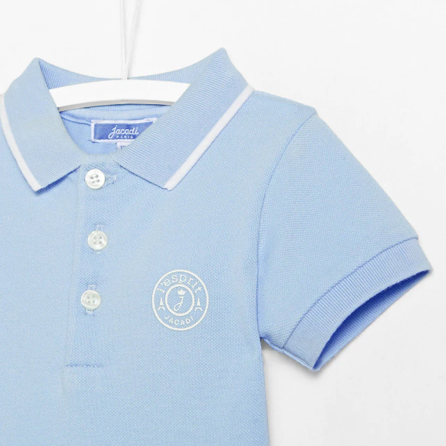 Toddler boy polo shirt collar bodysuit