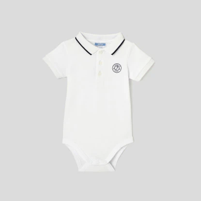 Toddler boy polo shirt collar bodysuit