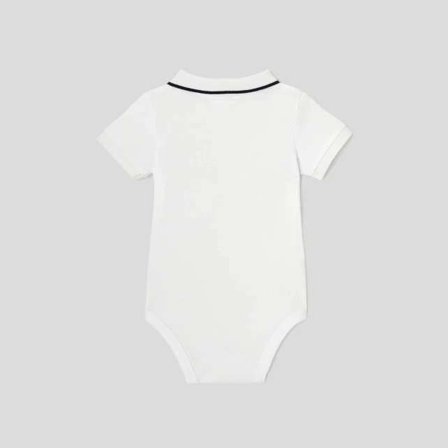 Toddler boy polo shirt collar bodysuit