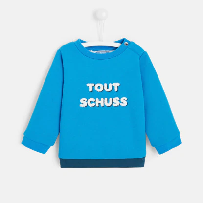 Toddler boy slogan sweatshirt