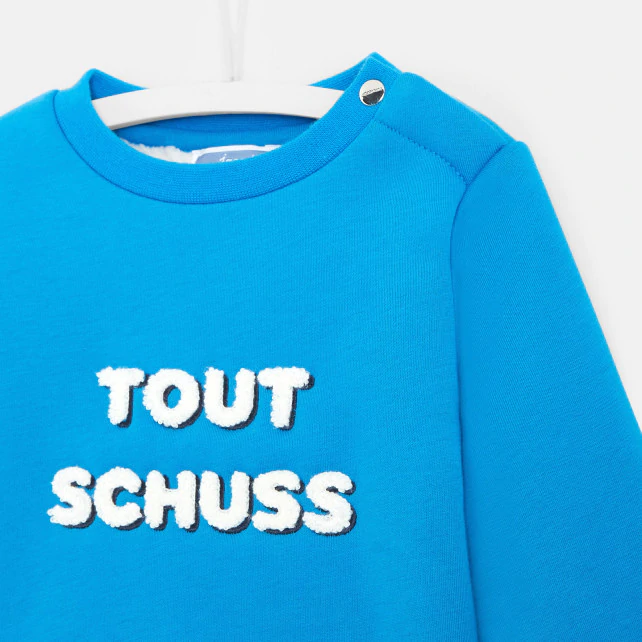 Toddler boy slogan sweatshirt