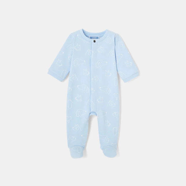 Baby boy fleece footed pyjamas