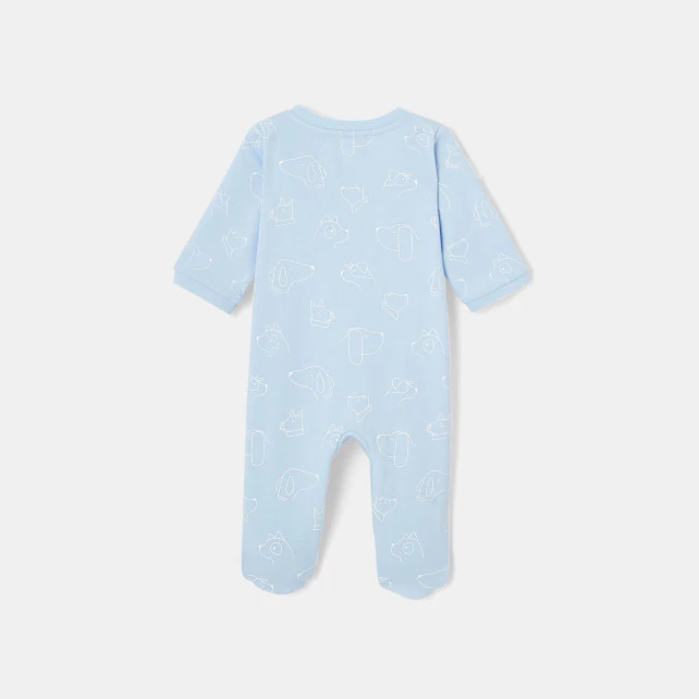 Baby boy fleece footed pyjamas