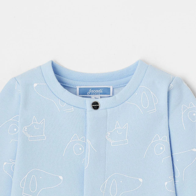 Baby boy fleece footed pyjamas