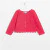 Toddler girl garter stitch cardigan