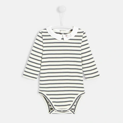 Baby boy striped bodysuit