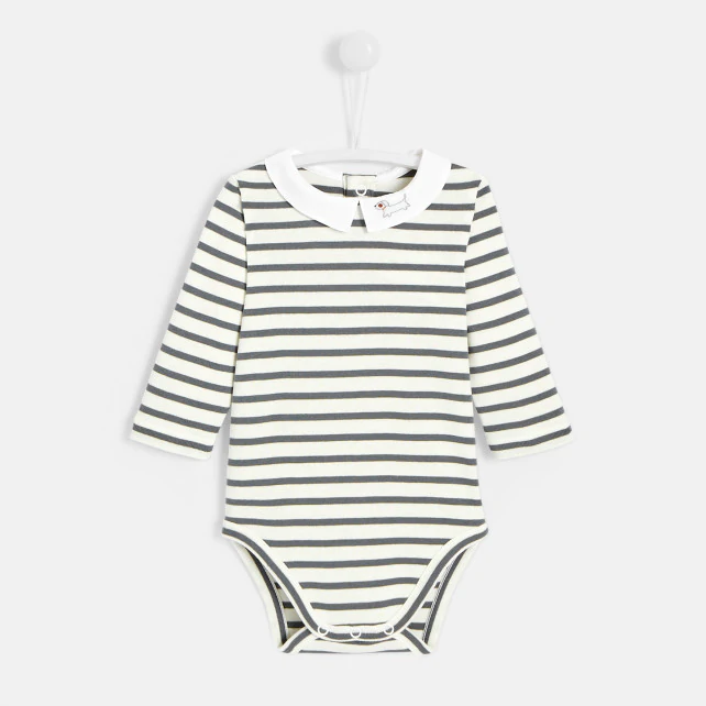 Baby boy striped bodysuit