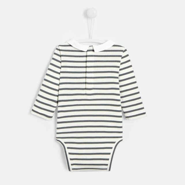 Baby boy striped bodysuit