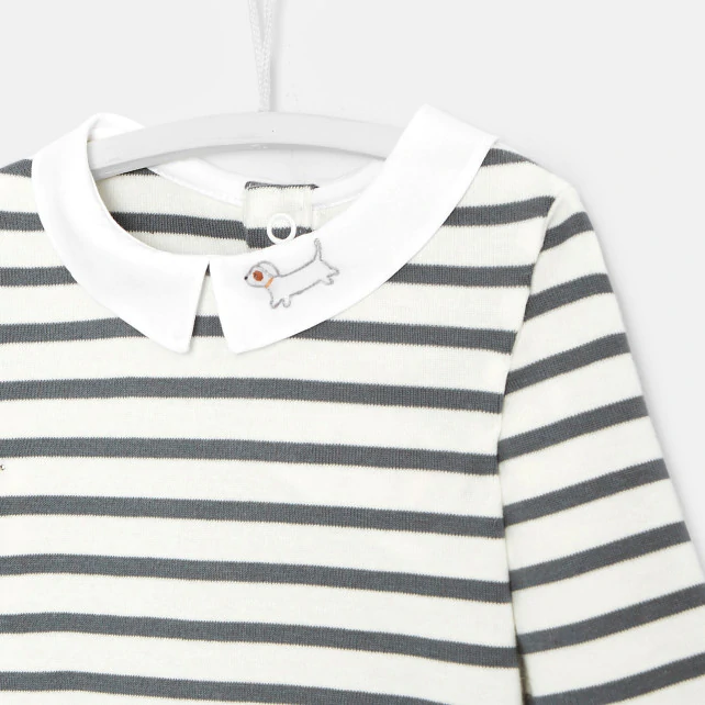 Baby boy striped bodysuit