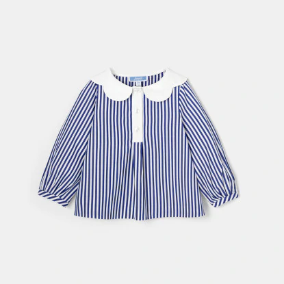 Toddler girl striped blouse