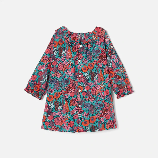 Toddler girl Liberty print dress