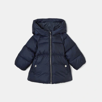 Toddler girl mid-length puffer jacket