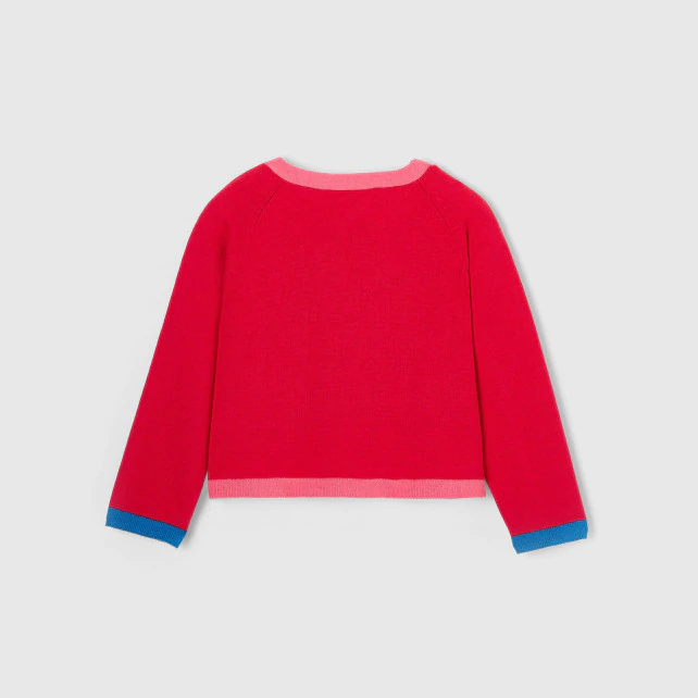 Toddler girl colour block cardigan