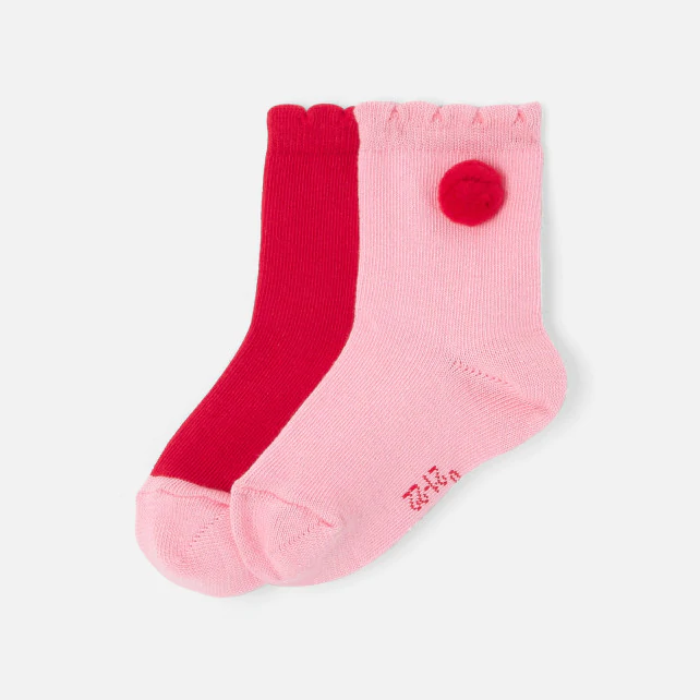 Toddler girl sock duo