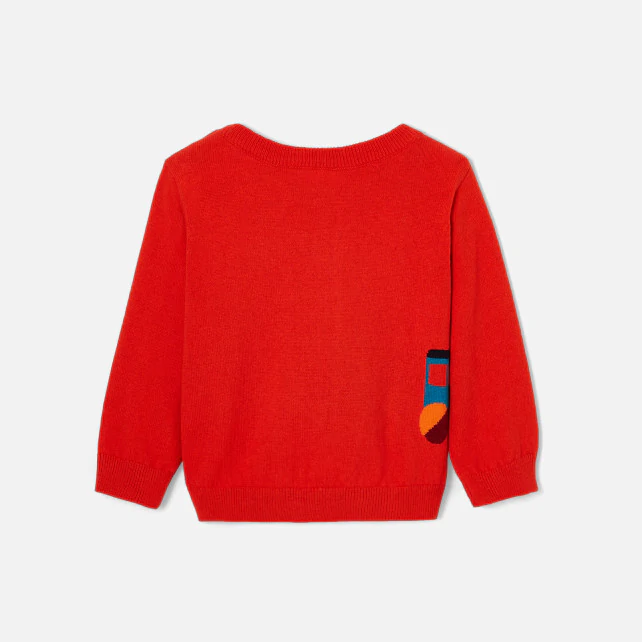 Toddler boy Intarsia locomotive jumper