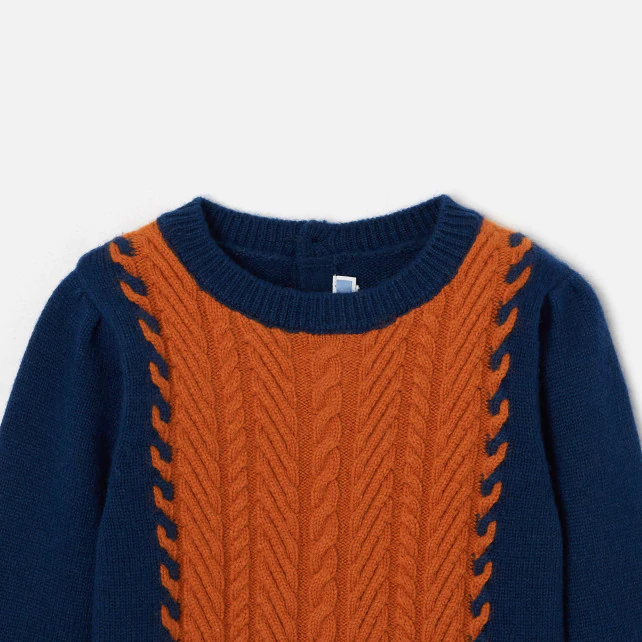 Girl colour block jumper