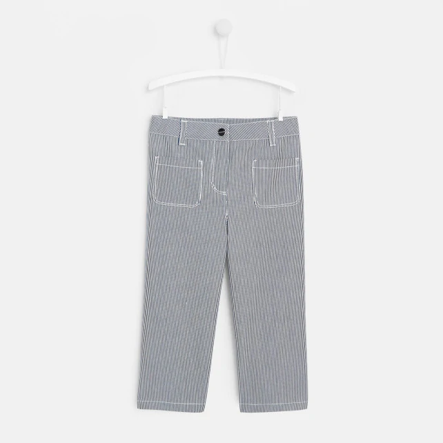 Girl flared twill trousers