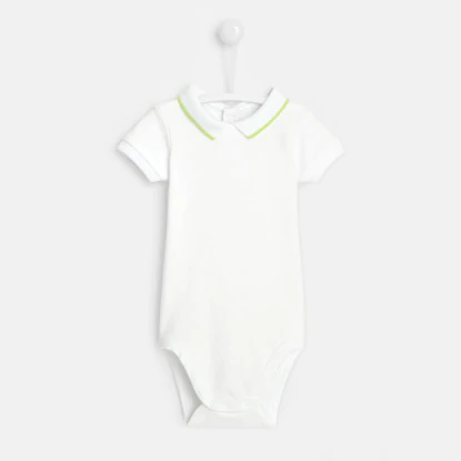 Baby boy polo shirt-style bodysuit