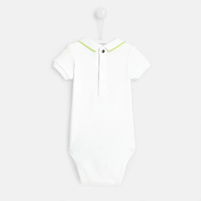 Baby boy polo shirt-style bodysuit