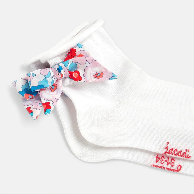 Girl socks with Liberty bow