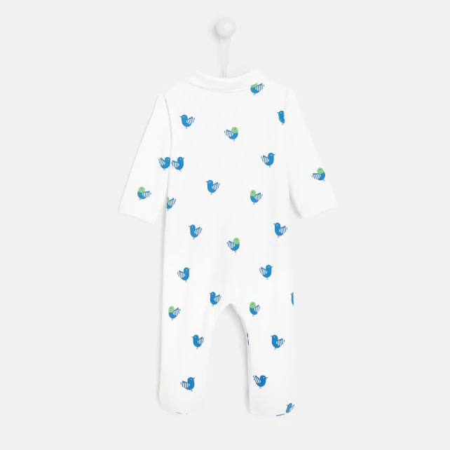 Baby boy footed Pyjamas with seagull print