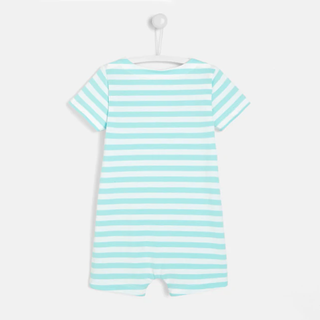 Toddler boy striped onesie