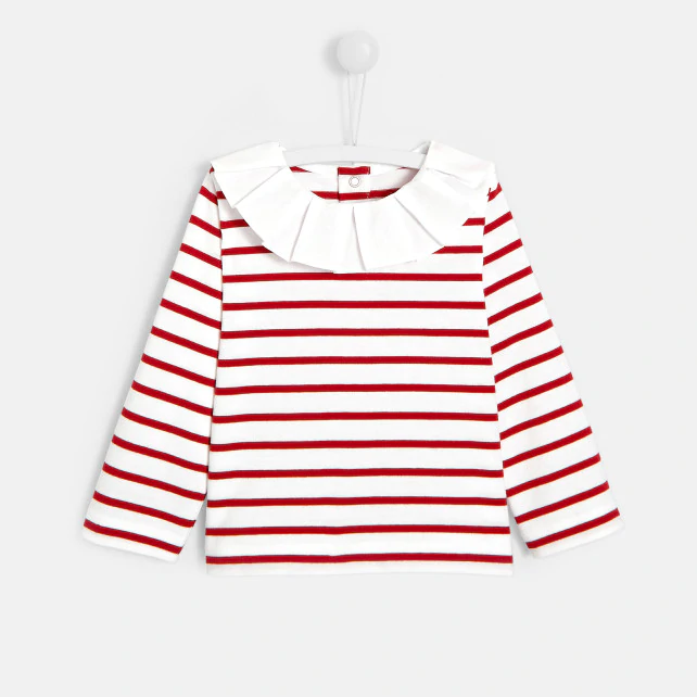 Toddler girl sailor stripe shirt