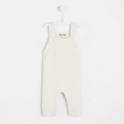 Baby garter stitch Dungarees