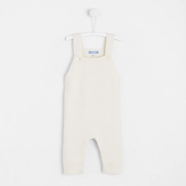 Baby garter stitch Dungarees