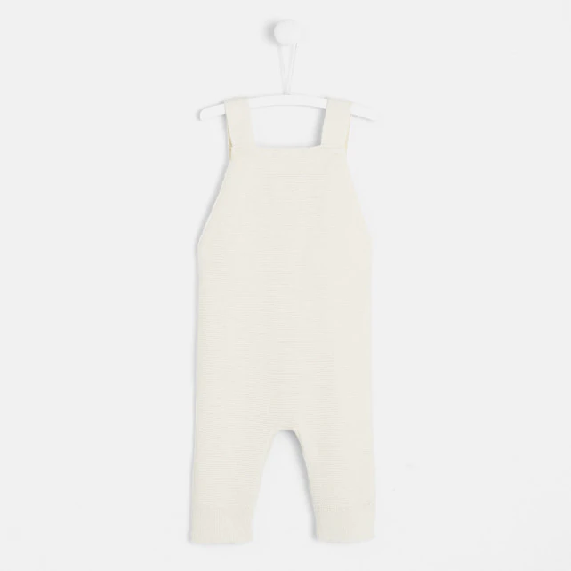 Baby garter stitch Dungarees