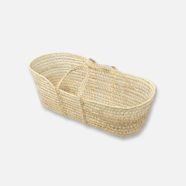 Braided palm bassinet