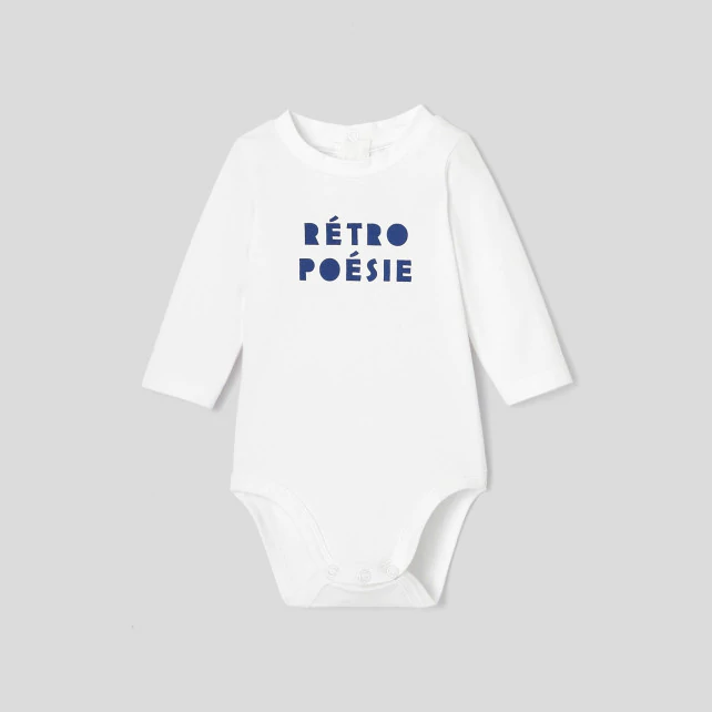 Baby boy round neck bodysuit