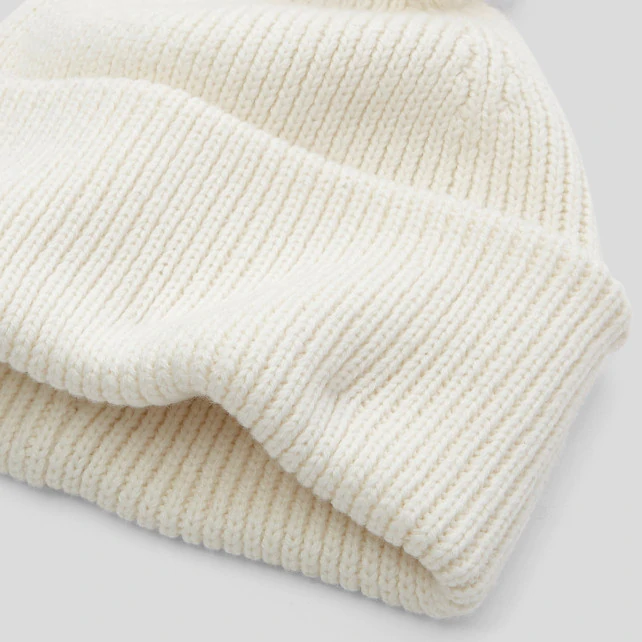 Girl ribbed knit hat