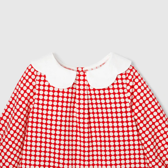 Toddler girl polka dot blouse