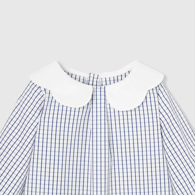 Toddler girl checked blouse