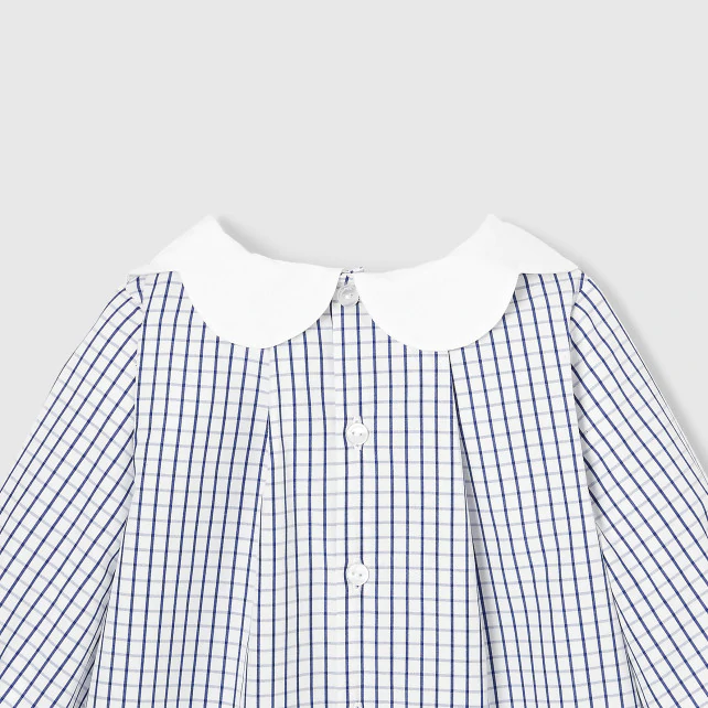 Toddler girl checked blouse