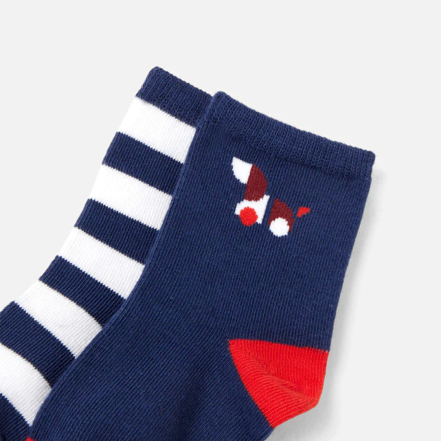 Toddler boy sock duo