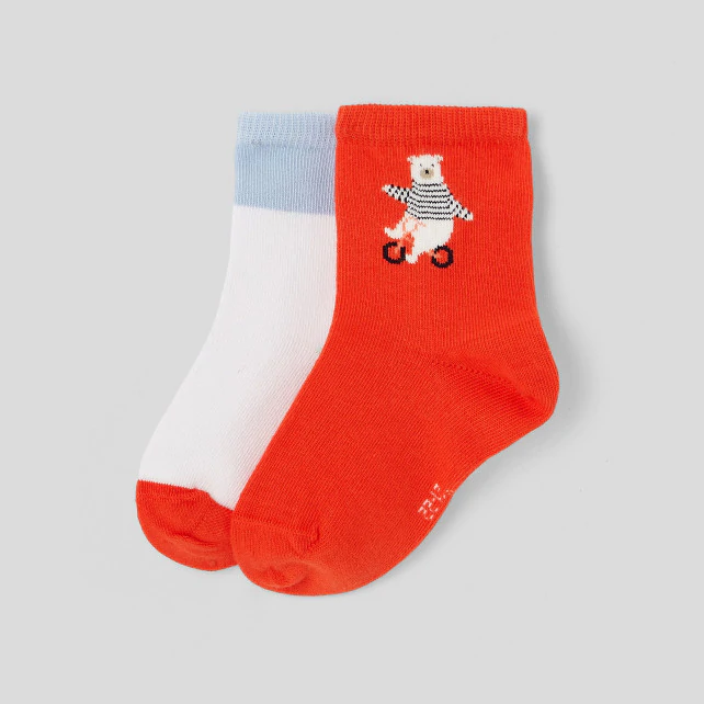 Toddler boy sock duo