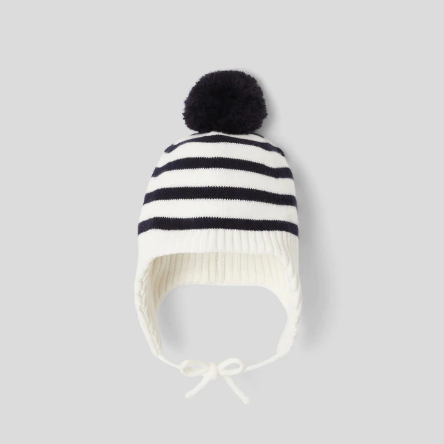 Toddler boy striped hat