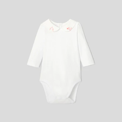 Baby girl long-sleeved bodysuit