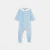 Baby boy loop velvet footed pyjamas