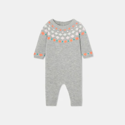 Baby girl knit onesie