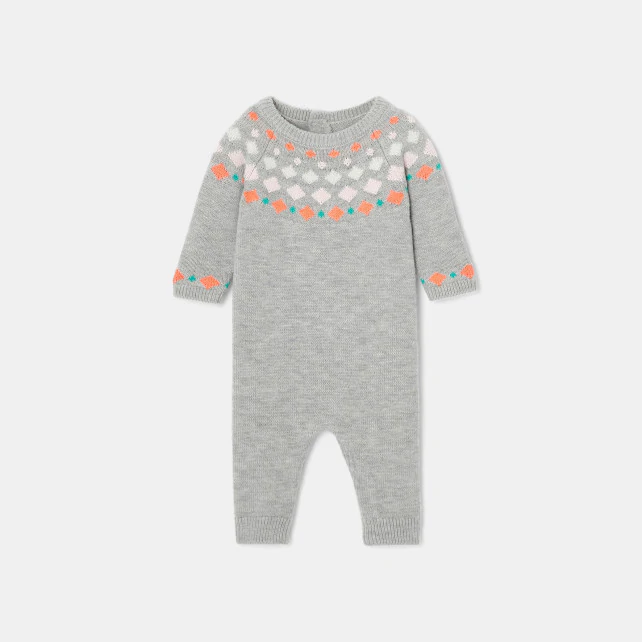 Baby girl knit onesie