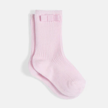 Toddler girl socks with little bow