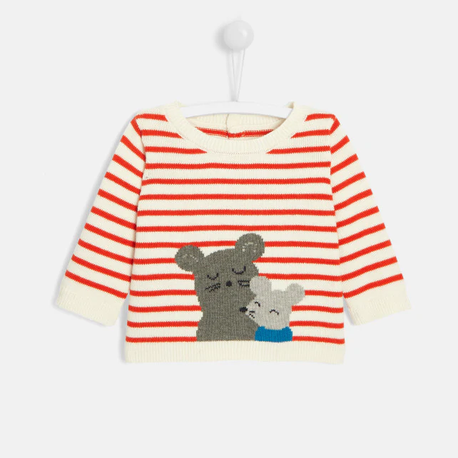 Baby boy striped jumper