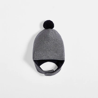 Baby boy pompom cap