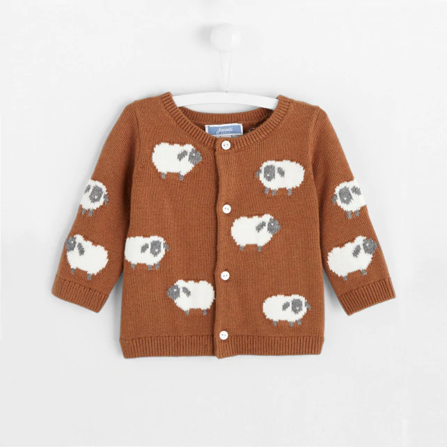 Baby boy little sheep cardigan