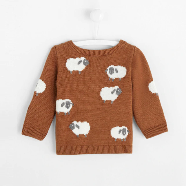 Baby boy little sheep cardigan